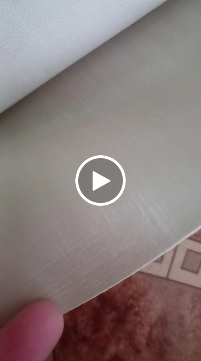 Customer video review of DUNA 0.9MM FUNDO MALHA COR PEROLA