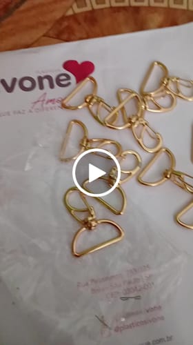 Customer video review of MOSQUETAO ZAMAK 1166/30MM VERNIZ CATAFORÉTICO DOURADO 10 PEÇAS