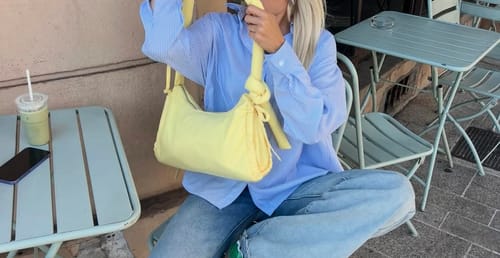 Customer photo review of Blouse Tess Blauw