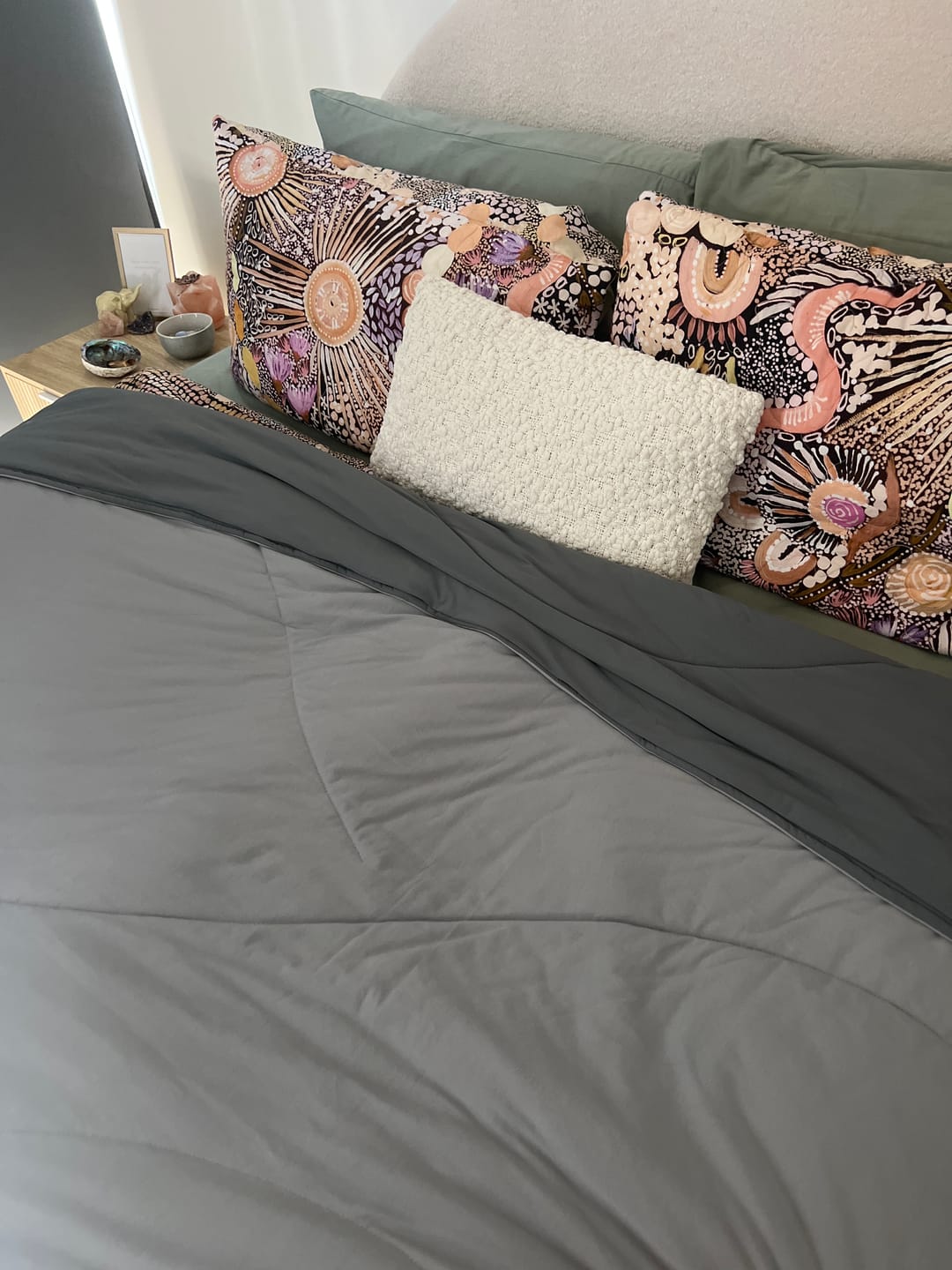 Customer photo review of Summer Snooze Premium Cooling Blanket