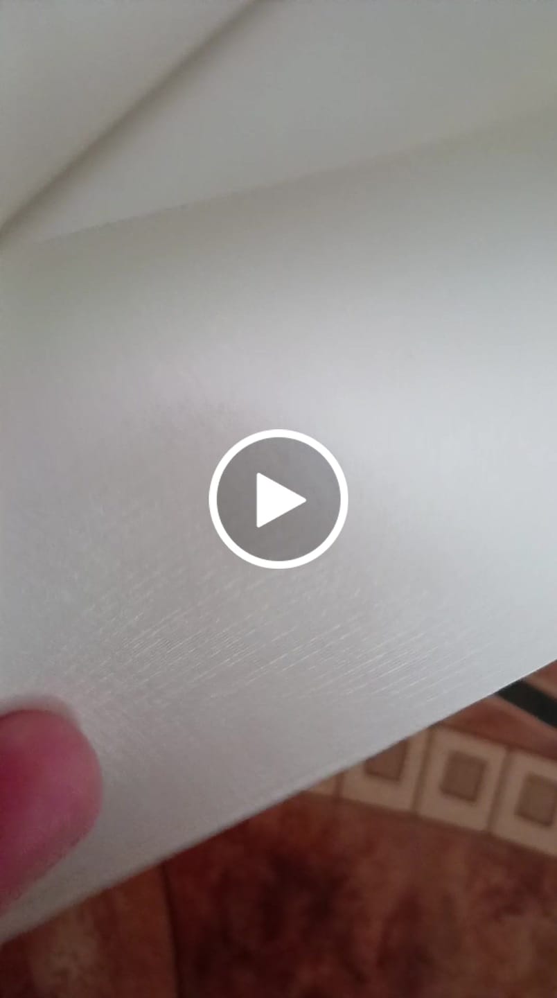 Customer video review of DUNA 0.9MM FUNDO MALHA COR BRANCO