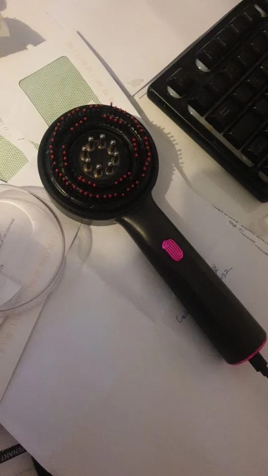 Customer photo review of Electric Red Light Therapy Scalp Massager for Hair Growth