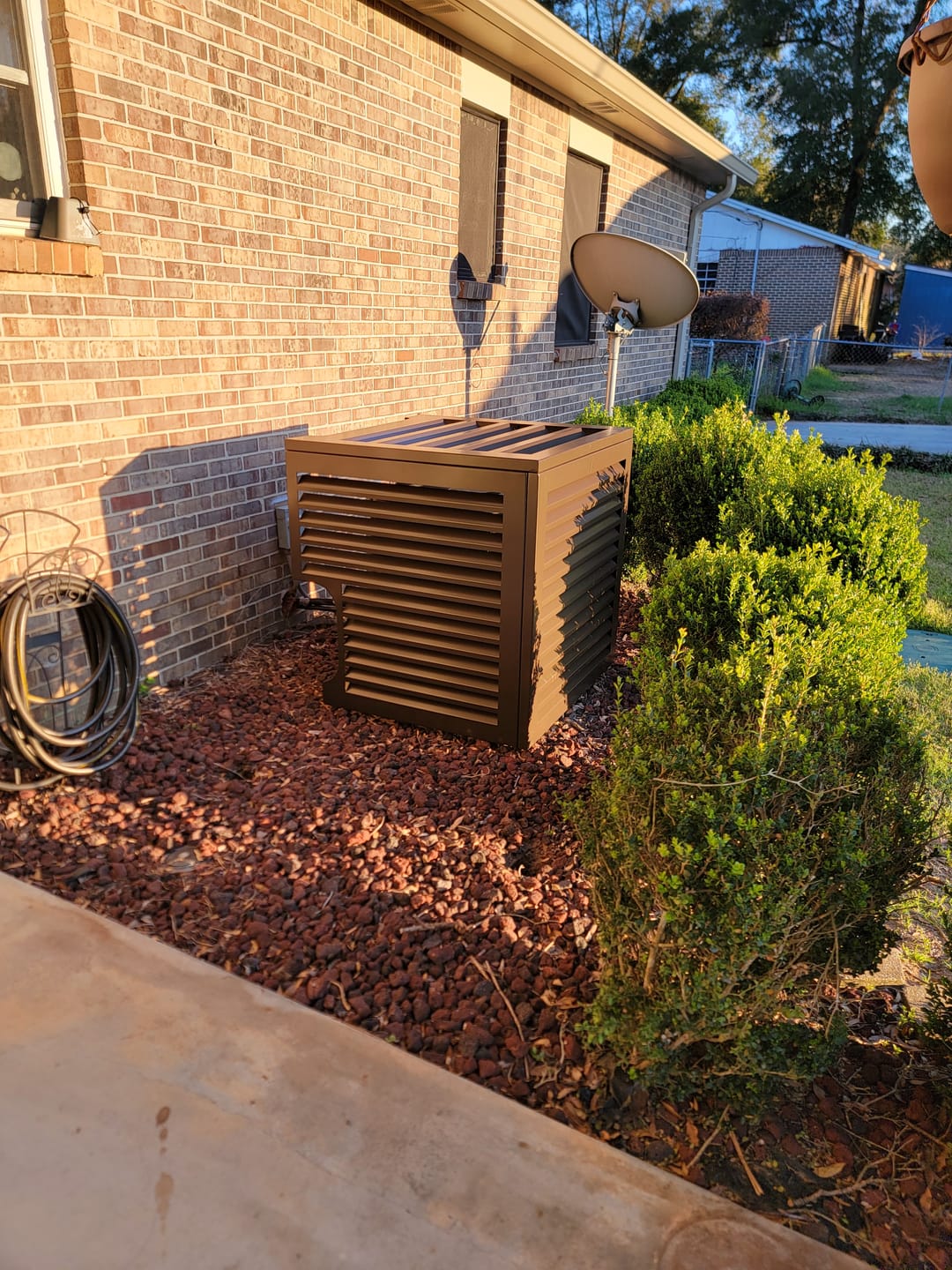 Customer photo review of Central AC Cover - Bronze