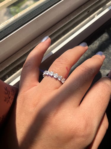 Customer photo review of MINI HEARTS RING - Fine Silver