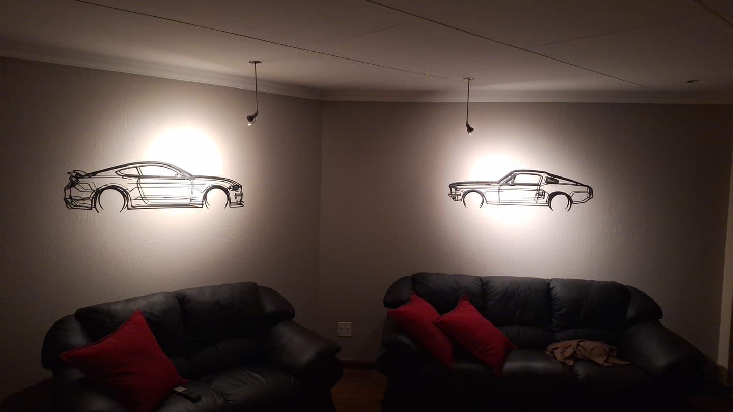 Customer photo review of Your Custom Car Metal Wall Art