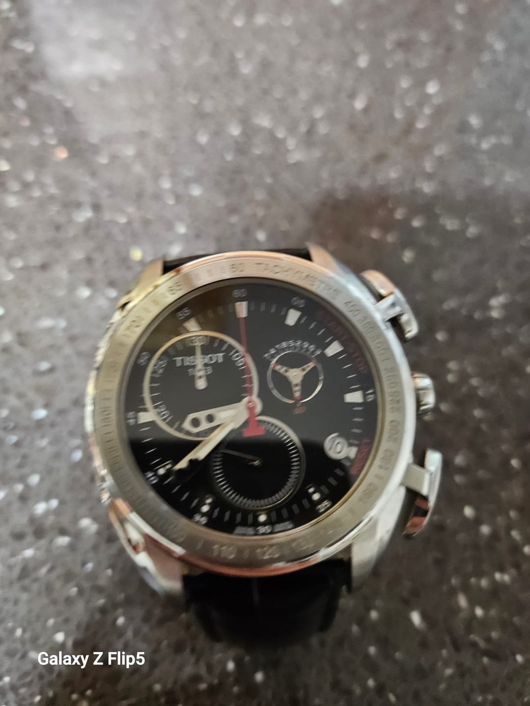 Customer photo review of Genuine Leather Calfskin Premium Watch Strap with Stainless Steel Deployant Butterfly Clasp