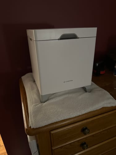 Customer photo review of Carepod Cube Plus X50V - Sanitizing Warm + Cool Mist Stainless Steel Humidifier