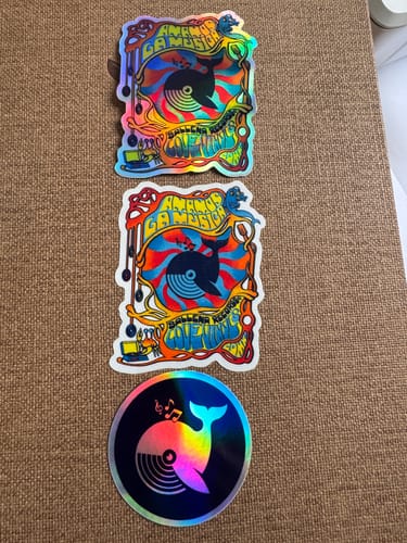 Customer photo review of Stickers Holográficos