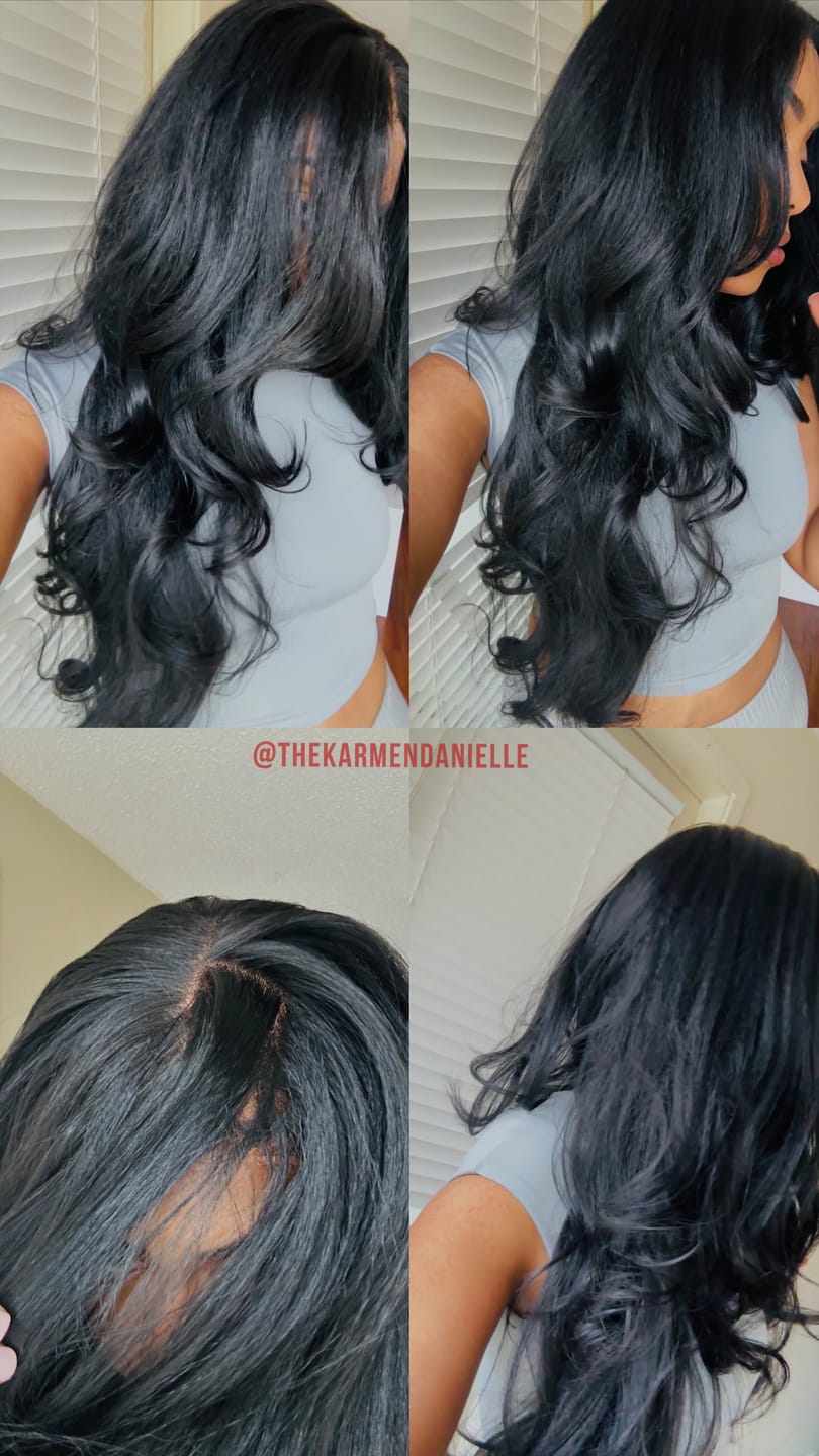 Customer photo review of Sensationnel Bare Lace Glueless Extra Transparent Luxe 13X6 Lace Front Wig - 13X6 UNIT 4