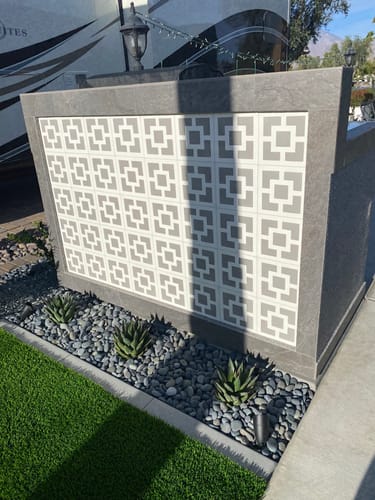 Zephyr Town Square Slate 8 Square Cement Tile