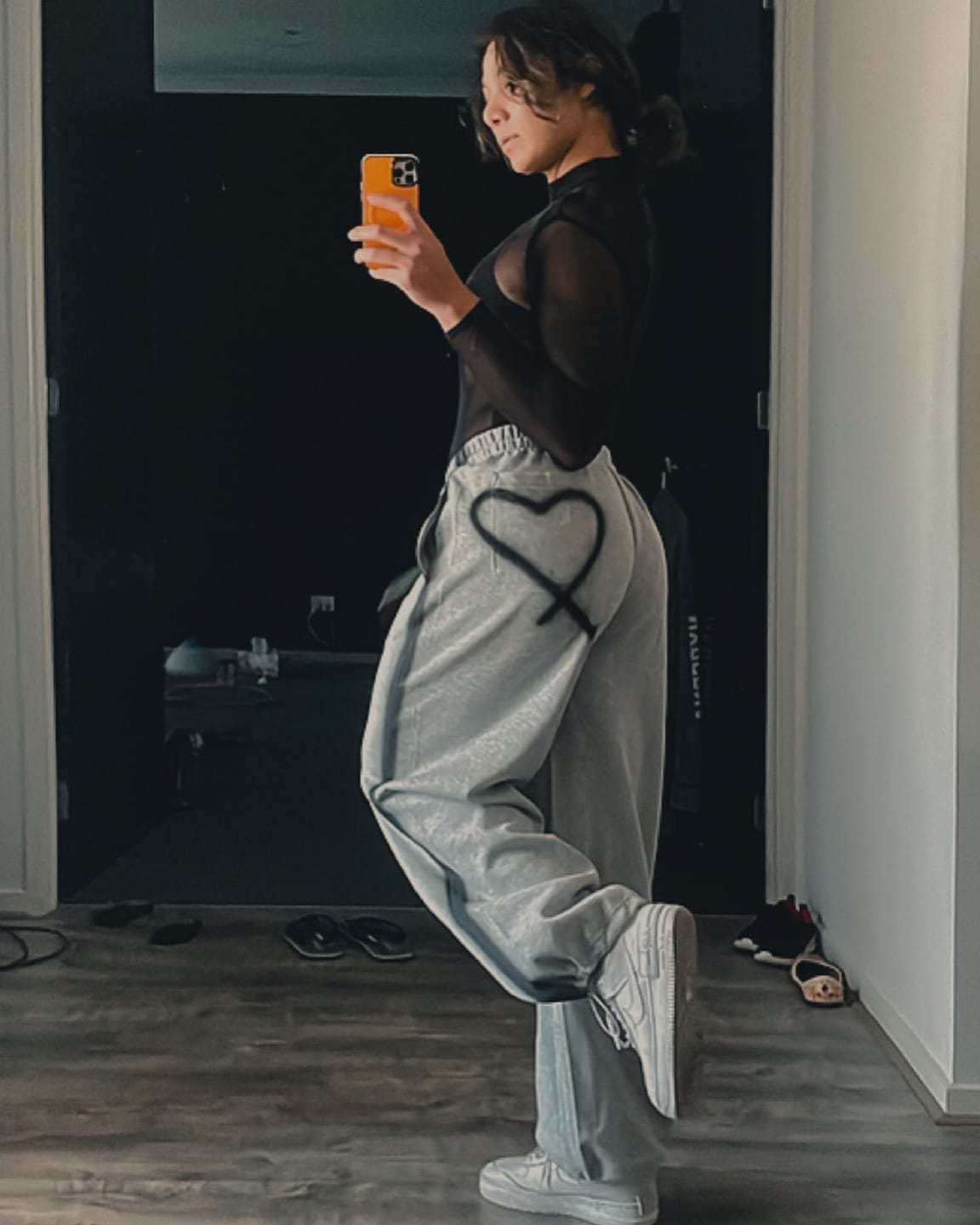 Customer photo review of Aelfric Eden Graffiti Heart Baggy Sweatpants