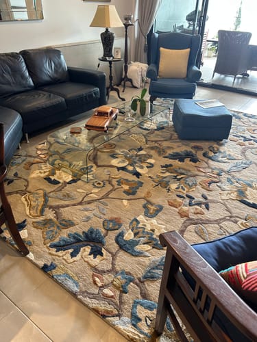 Customer photo review of Sanderson Amanpuri Stone Designer Rug