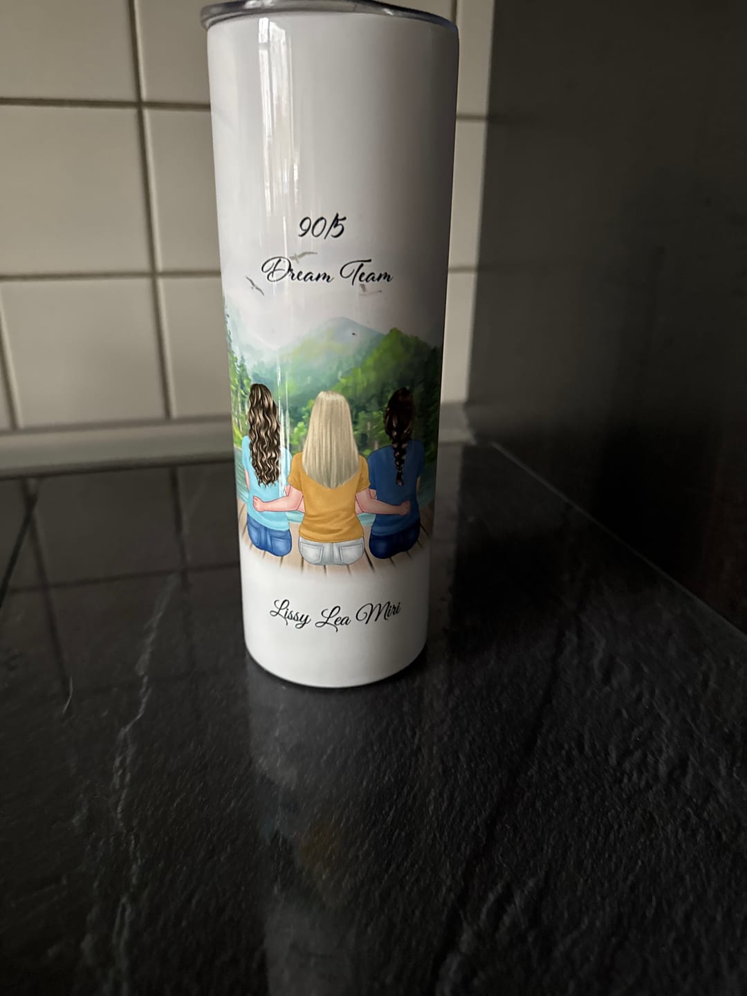 Customer photo review of 3-5 Freundinnen Tasse / Thermobecher Personalisiert