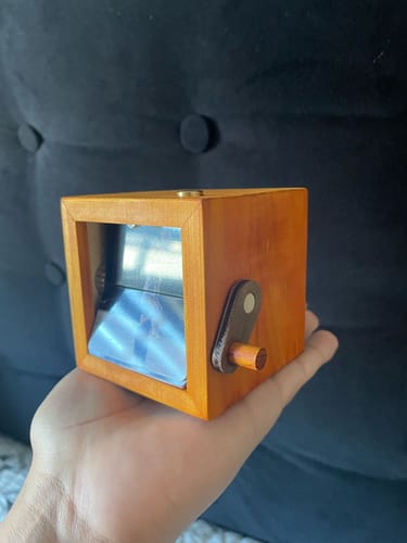 Customer photo review of personalized memory box