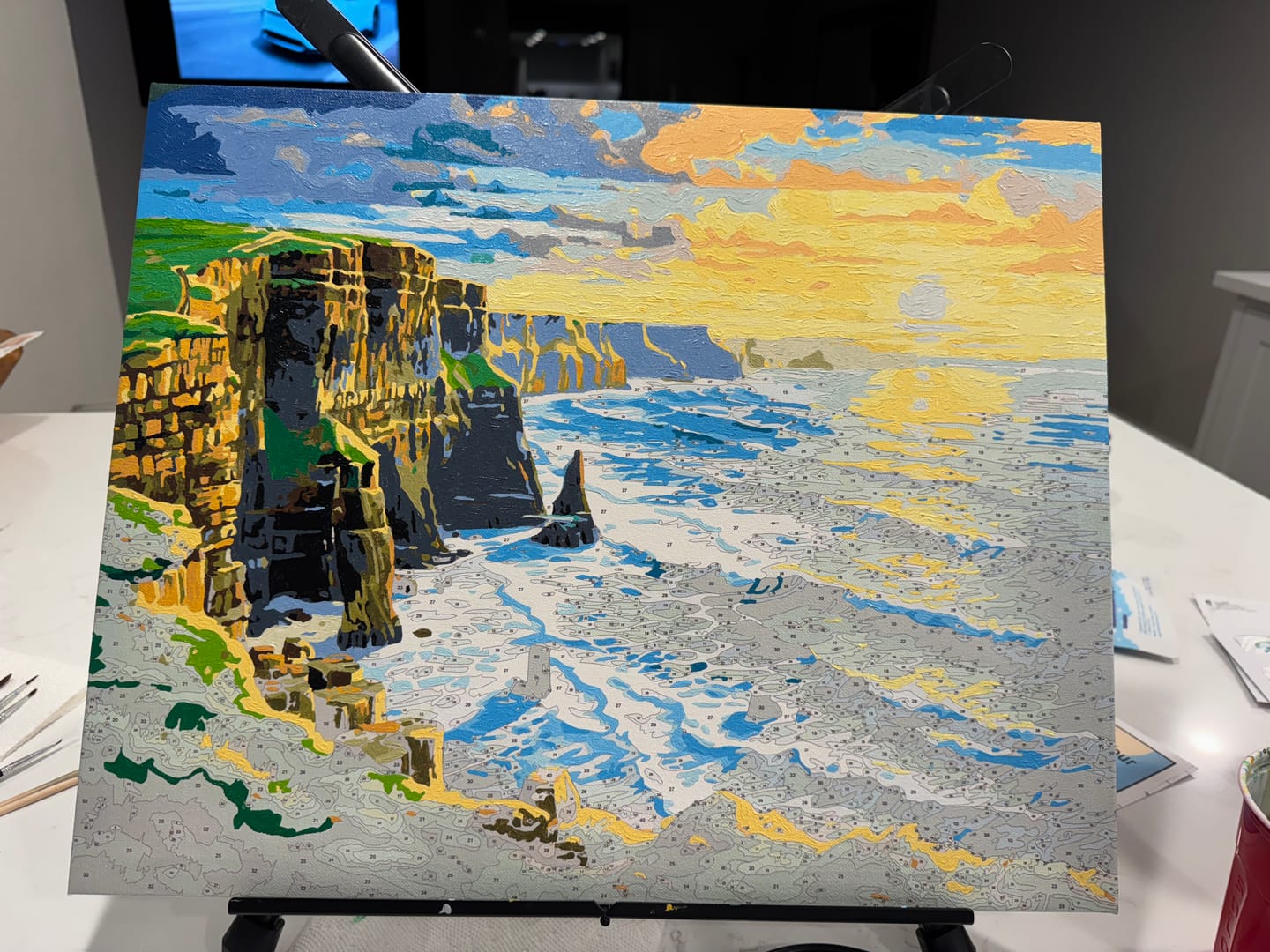 Customer photo review of Cliffside Sunset Waves