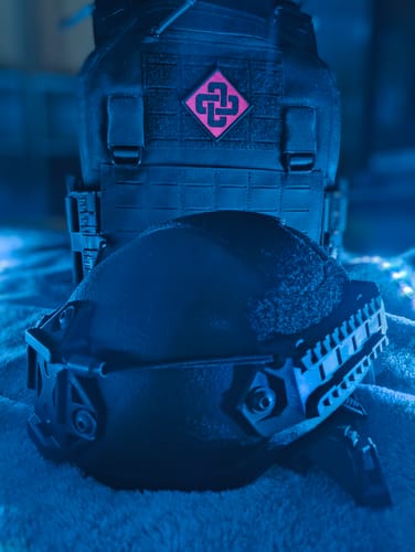 Customer photo review of NIJ-IIIA FAST Helm High-Cut Schwarz