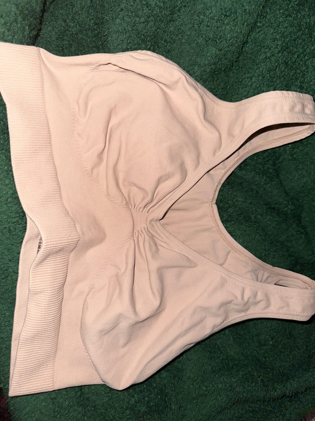 Customer photo review of Seamless Bust Support Back Fat Smoothing Bra