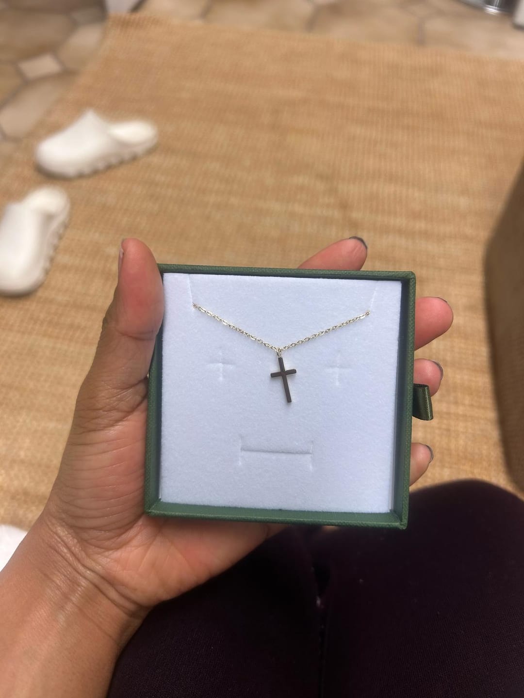 Customer photo review of Cross Necklace