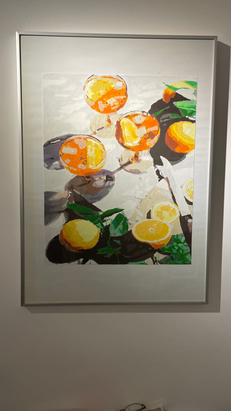 Customer photo review of Malen nach Zahlen - Orange Summerdrinks