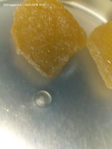 Customer photo review of Orange Ginger Gummies, 10mg THC + 10mg CBD