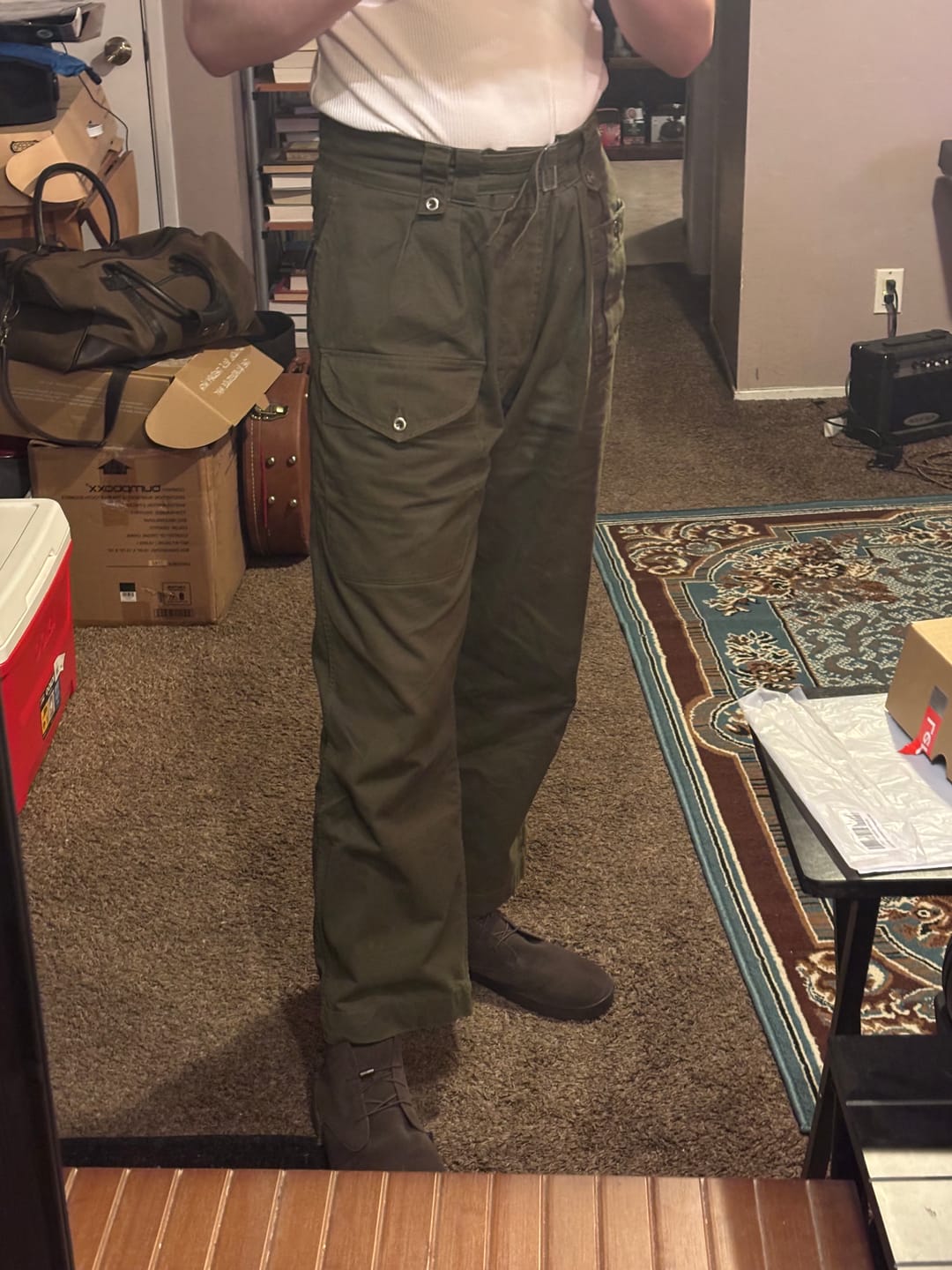 Customer photo review of 1943 British Army KD & JG Gurkha Bermuda Pants - Olive