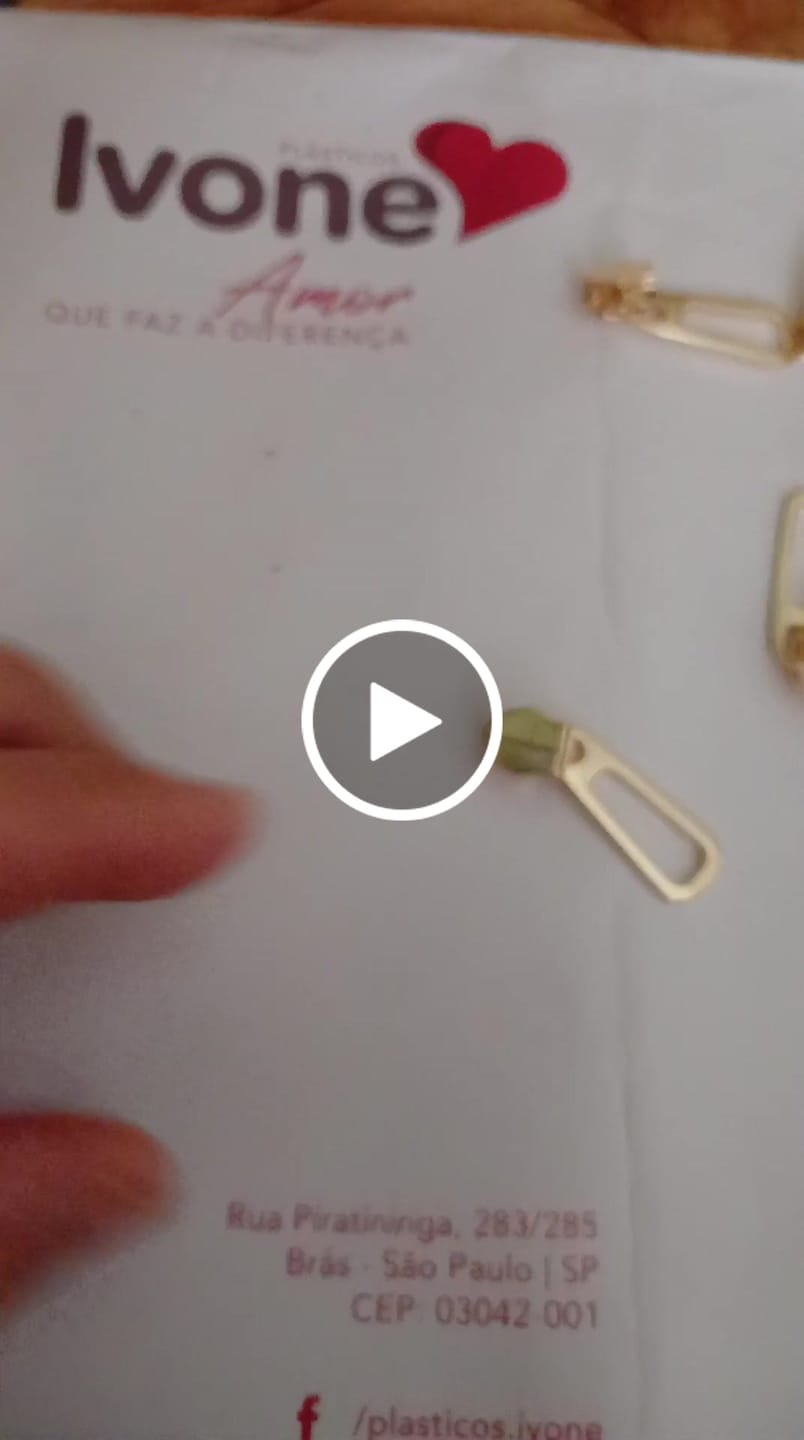 Customer video review of PUXADOR VAZADO N°6 C/CARRINHO DOURADO 10 PEÇAS