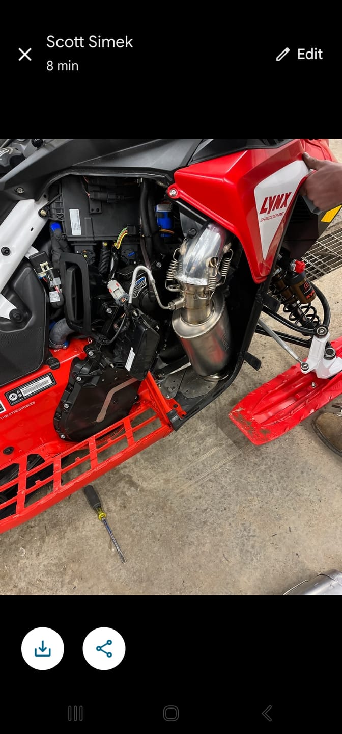 Customer photo review of RPM Gen 5 2023-2025 Ski-Doo / Lynx 850 Turbo TITANIUM Lightweight Sport Muffler