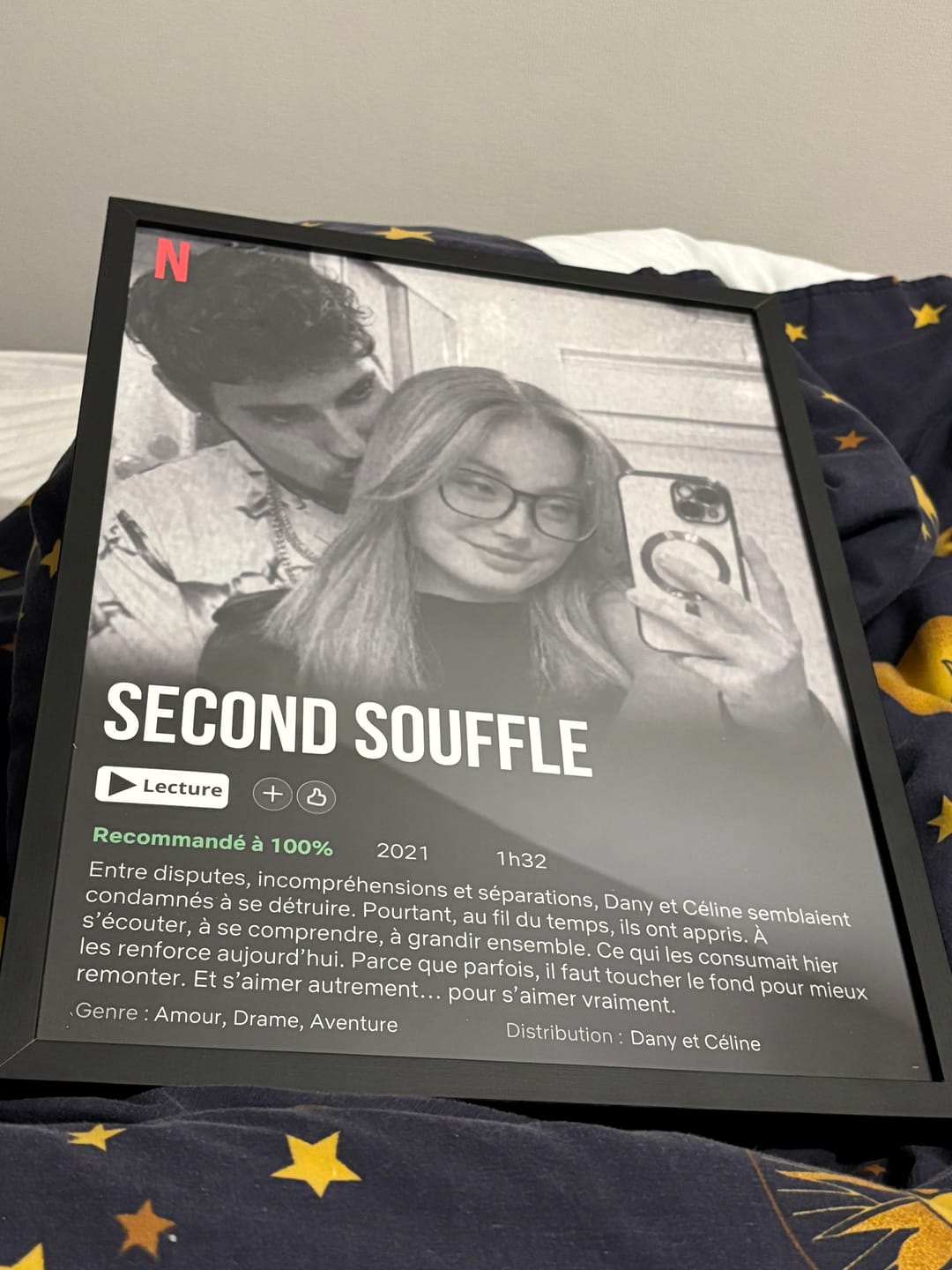 Customer photo review of Notre Propre Film - Affiche personnalisée