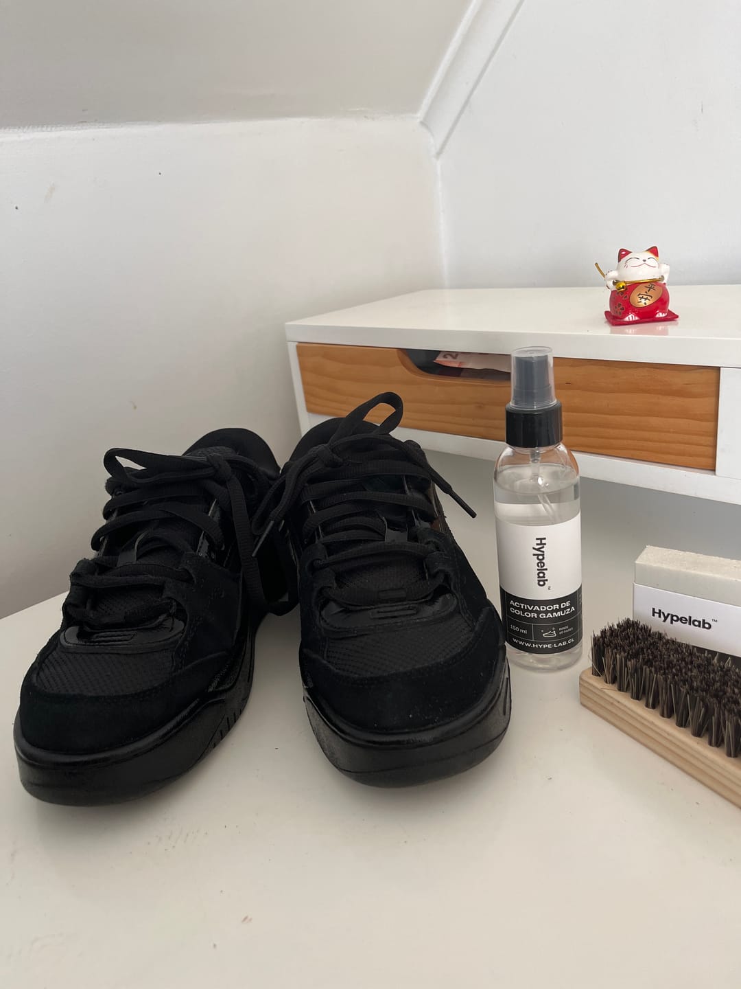 Customer photo review of Kit de limpieza suede
