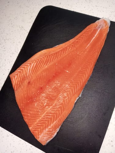 Customer photo review of Fresh Whole NZ Salmon Side / Fillet