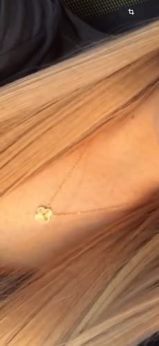 Kundenbewertung mit Foto zu Plain Clover Kette