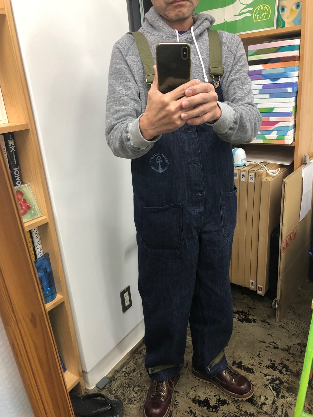 Customer photo review of アメリカンレトロ海軍デッキオーバーオール　デニム