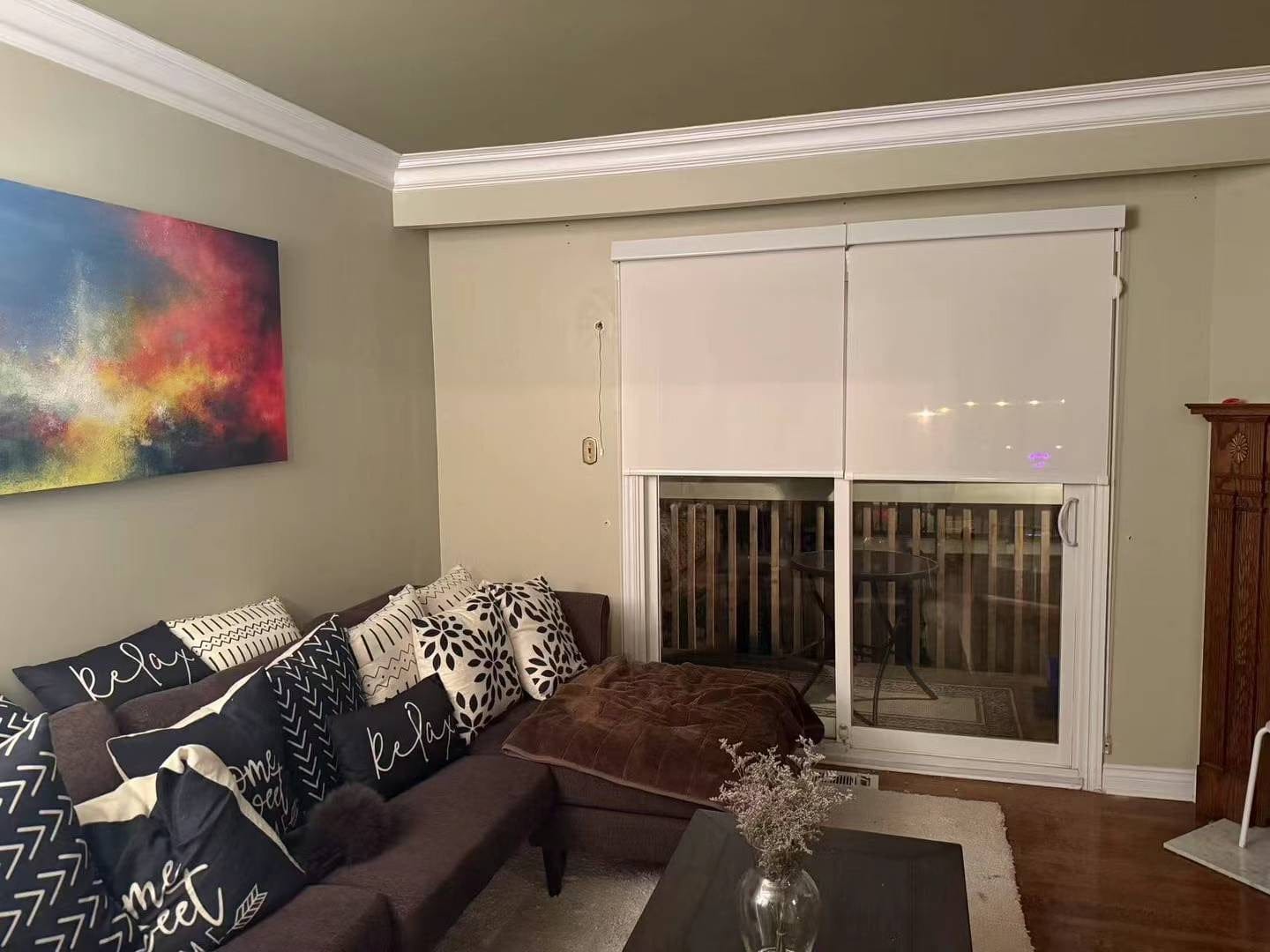 Customer photo review of Blackout Roller Shades