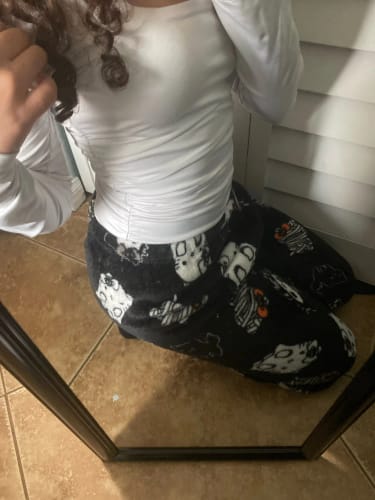 Hello Kitty pajama pants photo from customer Melissa
