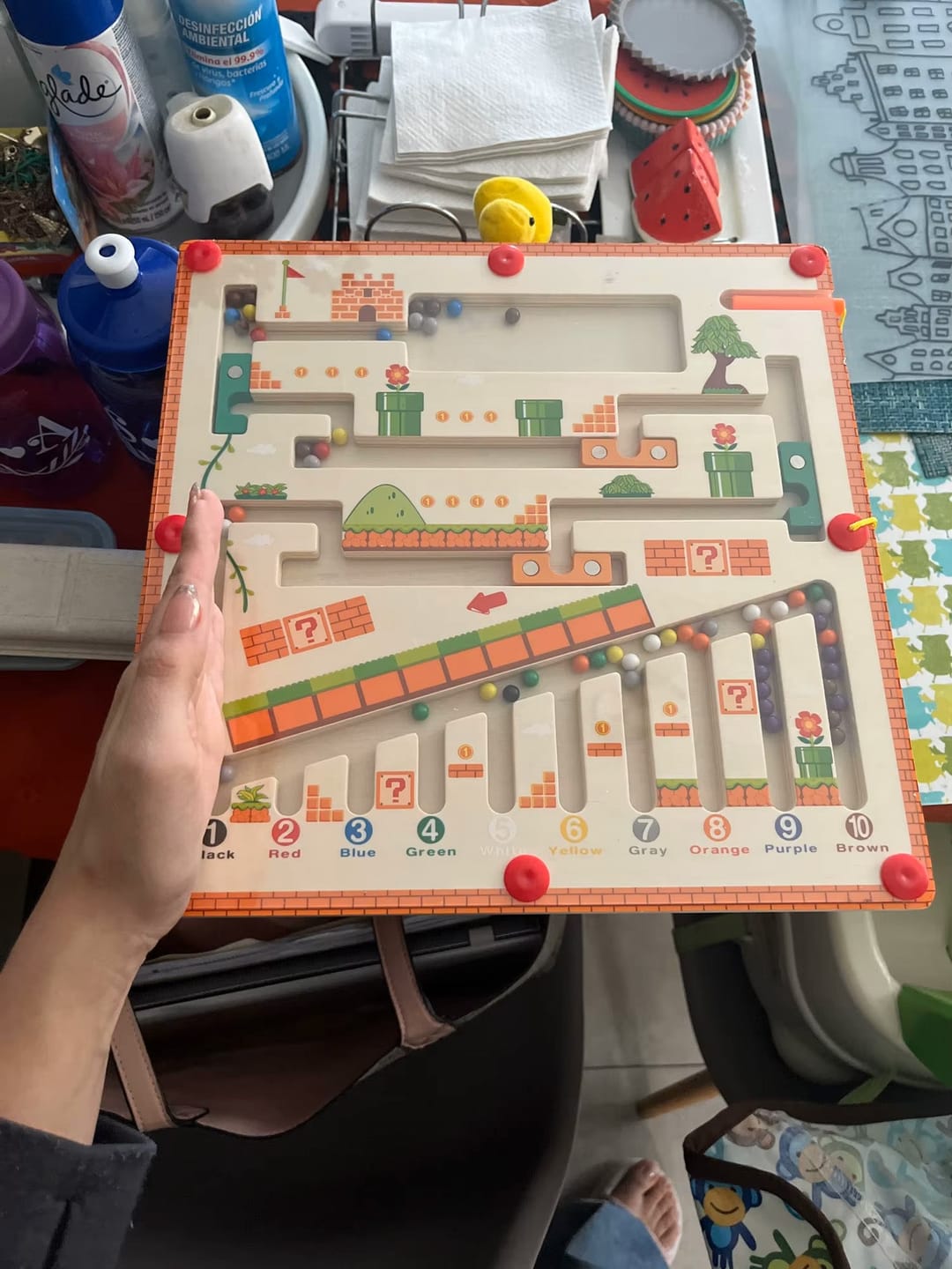 Customer photo review of Marvin's Magnetic Maze