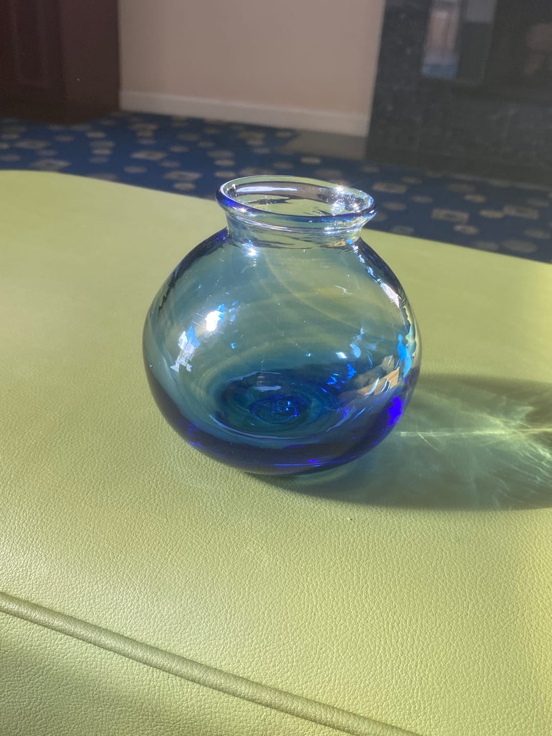 Customer photo review of Breaking Glass Keepsake Vase