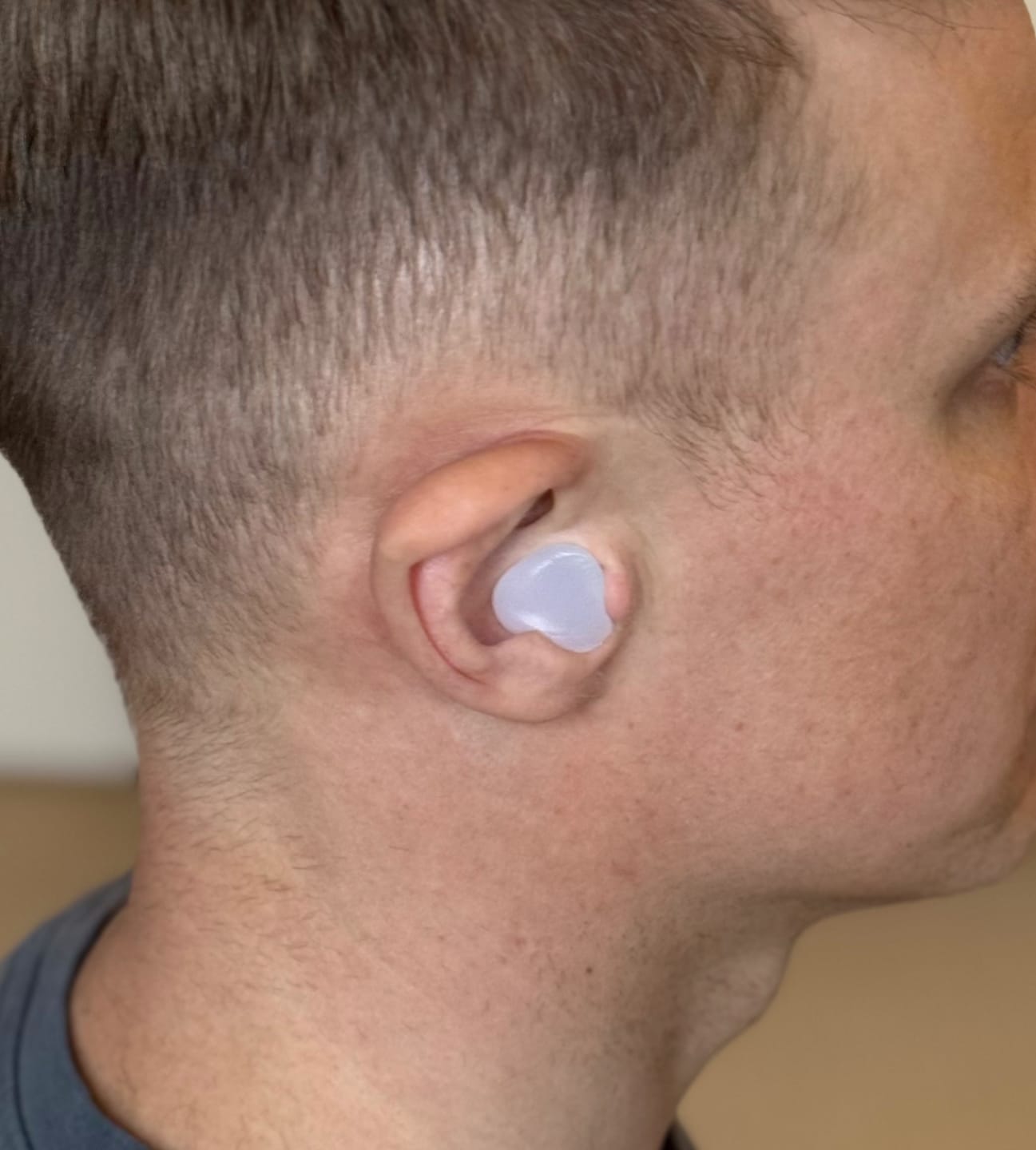Customer photo review of Deep Sleeps Soft Silicone Earplugs for Sleeping