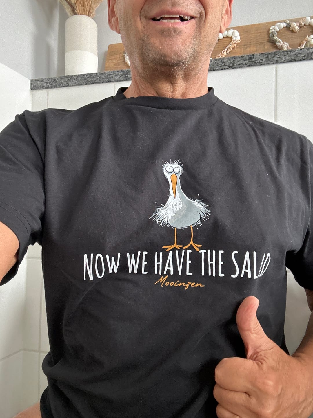 Customer photo review of Do not go me on the Cookie!  · Herren Premium Bio T-Shirt