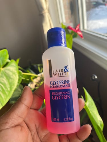 Customer photo review of Fair and White Original Lightening Glycerin Lotion 125ml