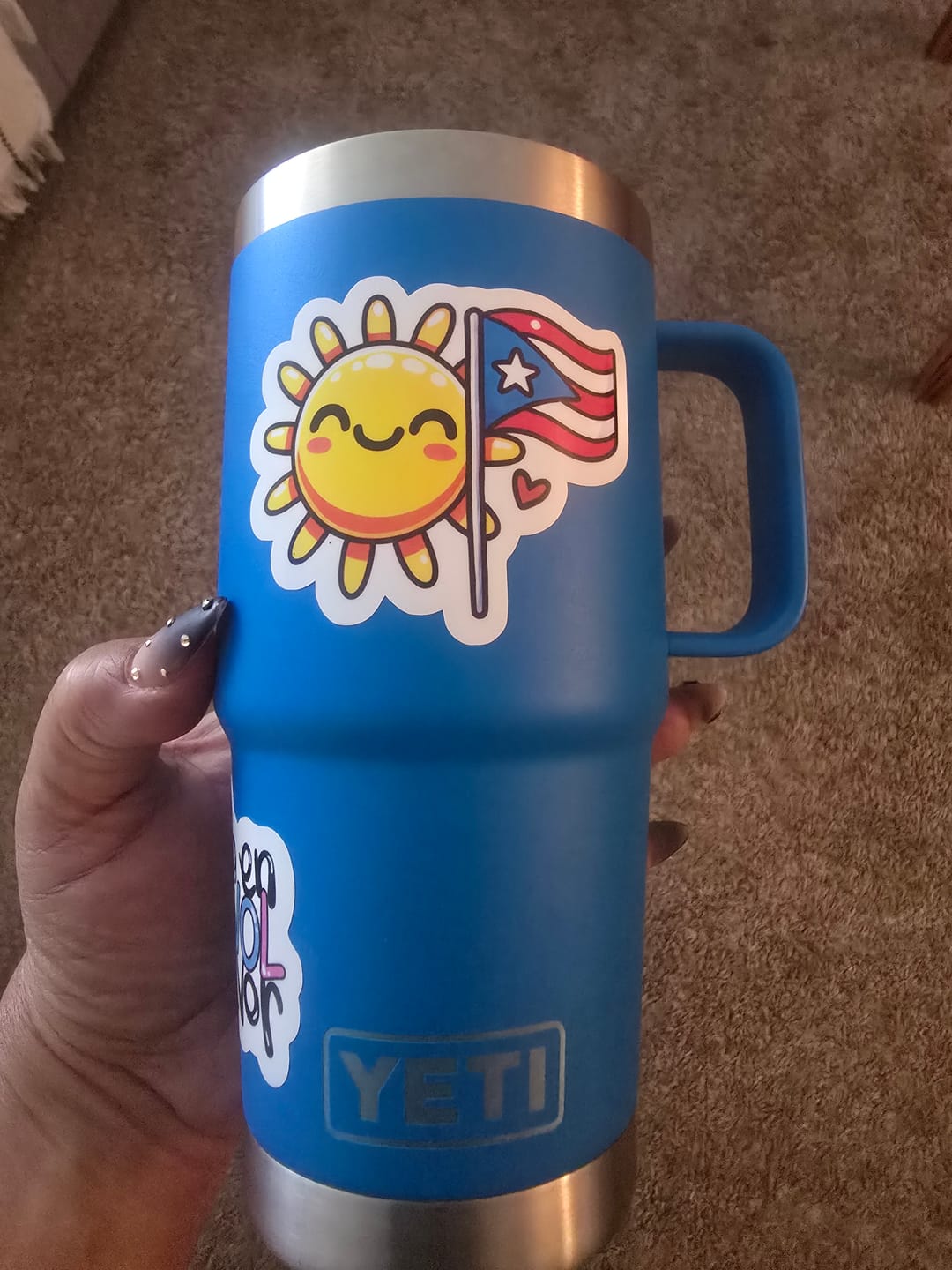Customer photo review of Sol de Puerto Rico (Sticker Laminado)