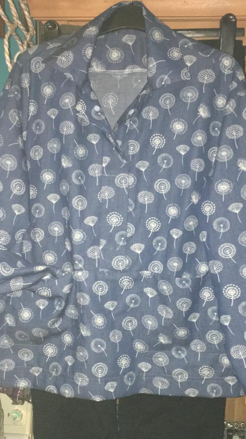 Customer photo review of Dandelions Chambray Denim Fabric