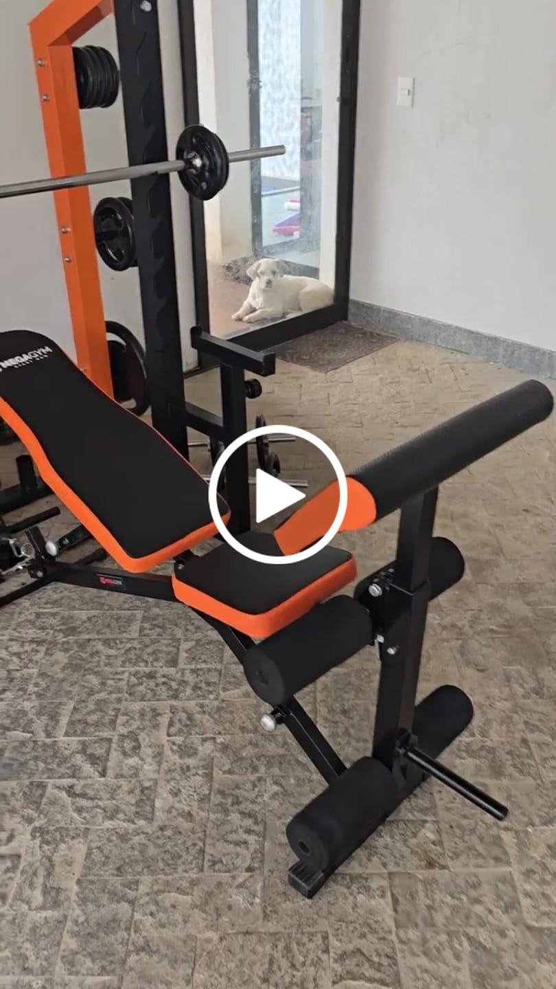 Customer video review of Estação De Musculação Mega Rack Monocross Com Polia Móvel Flutuante 82Kg