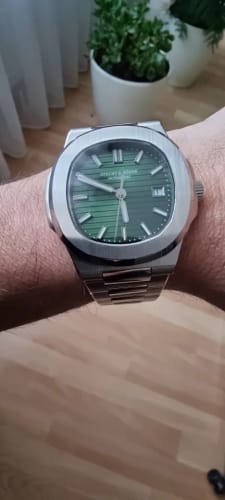 Customer photo review of 2024 New Specht Sohne Men's Automatic Mechanical Watches  Sapphire Crystal Stainless Steel 50m Waterproof 5711 Watch For Men