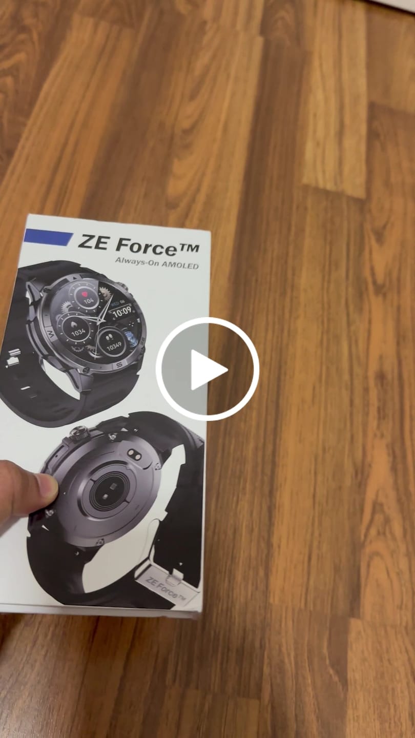 Customer video review of ZE™ Force Smartwatch – Power Your Day, Track Your Way