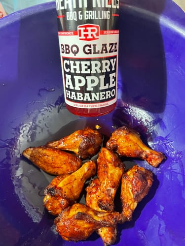 Customer photo review of Cherry Apple Habanero BBQ Glaze