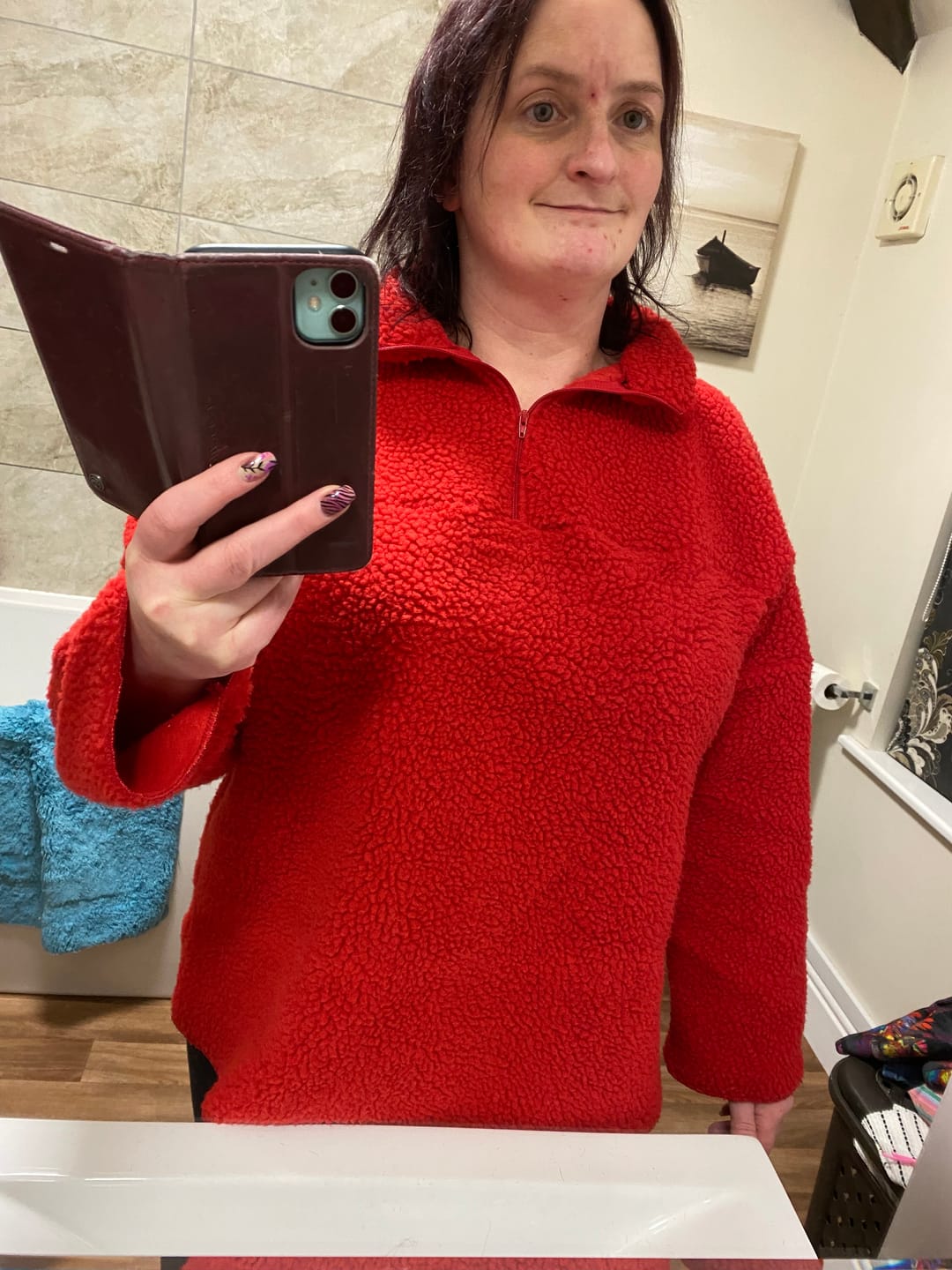 Customer photo review of Sherpa Faux Fur Fabric