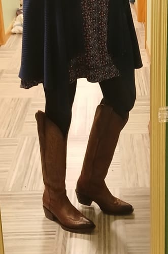 Customer photo review of ALICE "COPPER" | WOMEN TALL COWBOY BOOTS