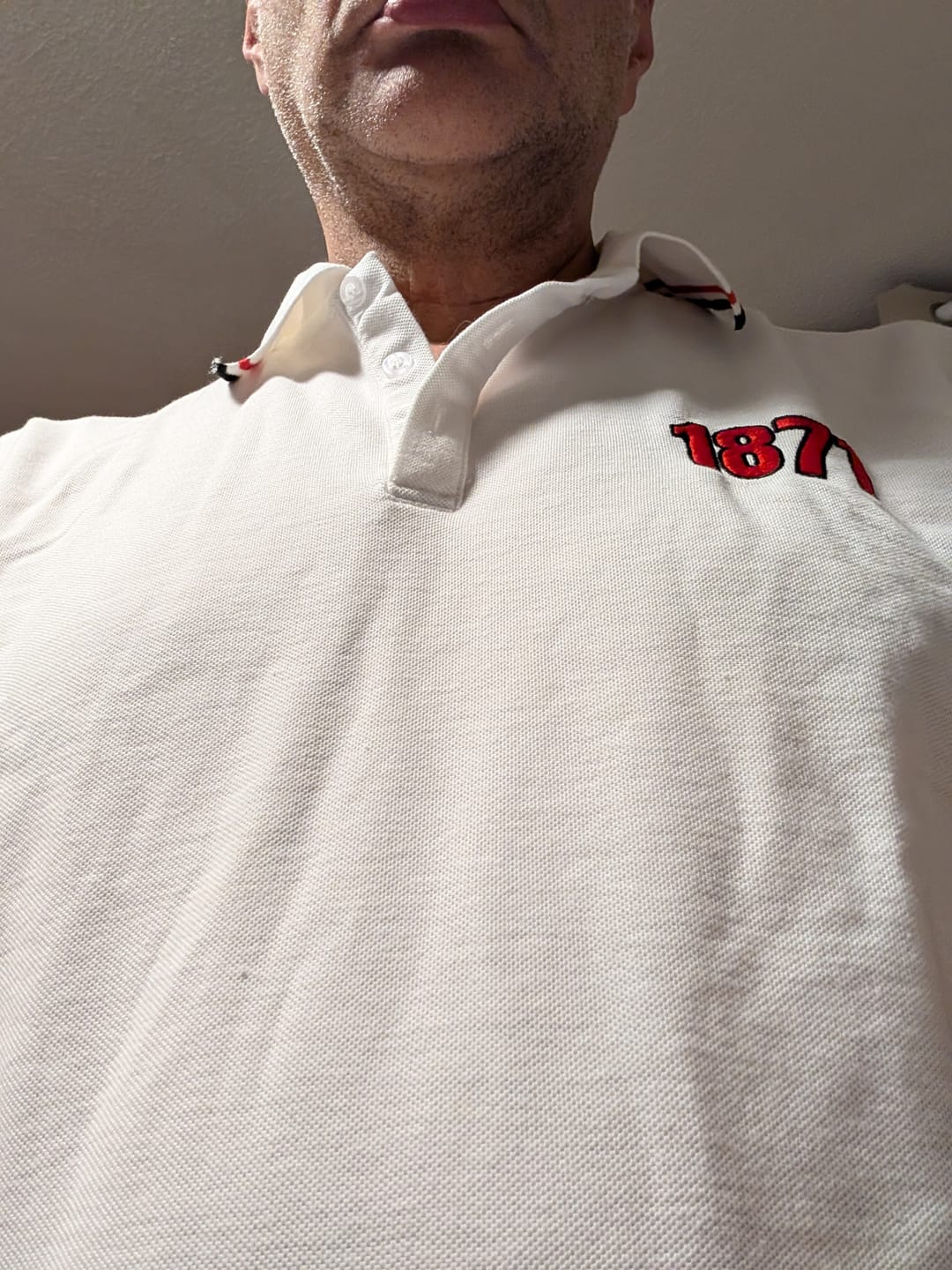Customer photo review of Weißes Polo Shirt mit 1871 Stickerei, Deutsches Kaiserreich