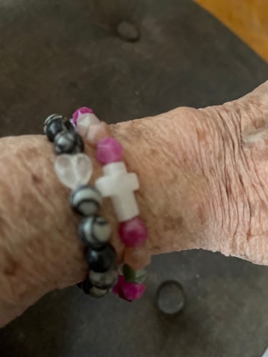 Customer photo review of Casting Stones Bracelet (John 8:7)