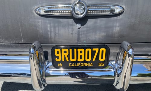 Customer photo review of 1955 CALIFORNIA LICENSE PLATE 6"x14" (351.5mm x 156.5mm)